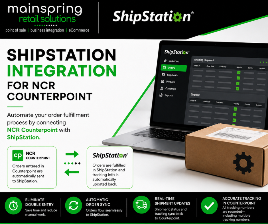 ShipStation Integration for NCR Counterpoint